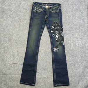 Key Closet Women's Size 25 Dragon Jeans KC Art Collection Crystal